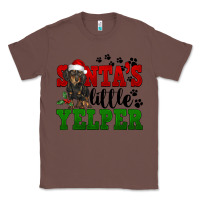 Chestnut Santa's Little Yelper Classic Tee - FaDigitalArtStudio