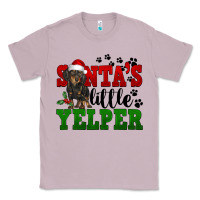 Lilac Santa's Little Yelper Classic Tee - FaDigitalArtStudio