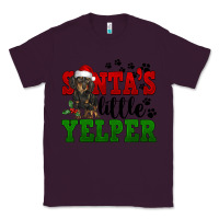 Plum Santa's Little Yelper Classic Tee - FaDigitalArtStudio