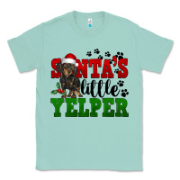 Seafoam Santa's Little Yelper Classic Tee - FaDigitalArtStudio