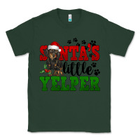 Sports Green Santa's Little Yelper Classic Tee - FaDigitalArtStudio