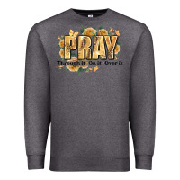 Charcoal Heather pray through it on it and over it Premium Sweatshirt - JahusDesignShop