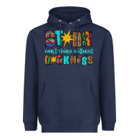 Navy stars cant shine without darkness Heavyweight Hoodie - HRA Design Shop