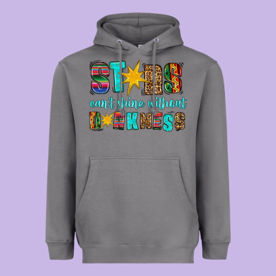 Stars Cant Shine Without Darkness Heavyweight Hoodie Designed By Hra Design Shop