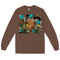 Chestnut western cow Long Sleeve Tee - RanaPortraitStore