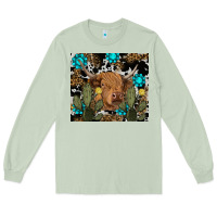 Matcha western cow Long Sleeve Tee - RanaPortraitStore