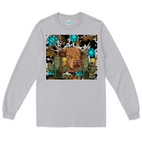 Moon Dust western cow Long Sleeve Tee - RanaPortraitStore
