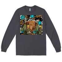 Smoke western cow Long Sleeve Tee - RanaPortraitStore