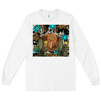 White western cow Long Sleeve Tee - RanaPortraitStore