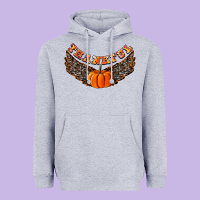 Thankful Heavyweight Hoodie Designed By Cowhidedigitalart
