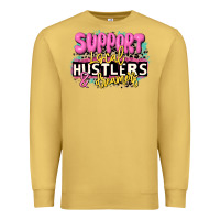 Antique Gold support local hustlers and dreamers Premium Sweatshirt - JahusDesignShop