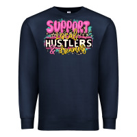 Navy support local hustlers and dreamers Premium Sweatshirt - JahusDesignShop