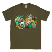 Army Green koala coffee cups Classic Tee - Zillion Design Studio