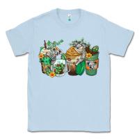 Dusty Blue koala coffee cups Classic Tee - Zillion Design Studio
