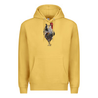 Antique Gold cream legbar rooster Premium Hoodie - LillyAllenDesigns