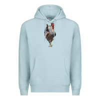 Blue Mist cream legbar rooster Premium Hoodie - LillyAllenDesigns
