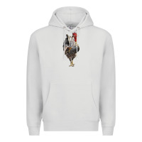Dove Grey cream legbar rooster Premium Hoodie - LillyAllenDesigns