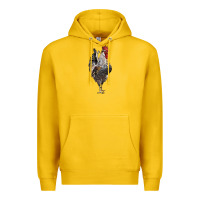 Lemon cream legbar rooster Premium Hoodie - LillyAllenDesigns