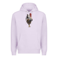 Lilac cream legbar rooster Premium Hoodie - LillyAllenDesigns