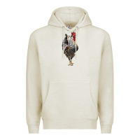 Oatmeal Heather cream legbar rooster Premium Hoodie - LillyAllenDesigns