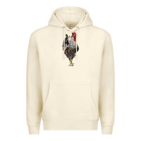 Sandshell cream legbar rooster Premium Hoodie - LillyAllenDesigns