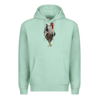 Seafoam cream legbar rooster Premium Hoodie - LillyAllenDesigns