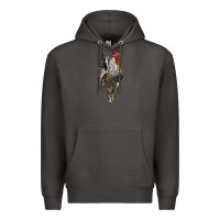 Smoke cream legbar rooster Premium Hoodie - LillyAllenDesigns