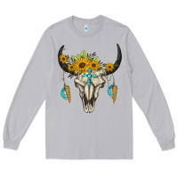Moon Dust bull skull western Long Sleeve Tee - BarkalooDesign