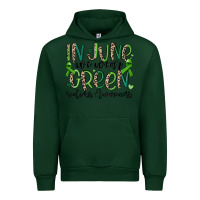 Forest Green in june we wear green scoliosis awareness Urban Hoodie - MaliasSmallBusiness