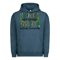 Pigment Midnight Navy in june we wear green scoliosis awareness Urban Hoodie - MaliasSmallBusiness
