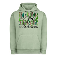 Pigment Oil Green in june we wear green scoliosis awareness Urban Hoodie - MaliasSmallBusiness
