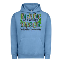 Pigment Pebble Blue in june we wear green scoliosis awareness Urban Hoodie - MaliasSmallBusiness
