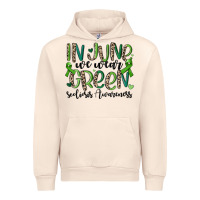 Sandshell in june we wear green scoliosis awareness Urban Hoodie - MaliasSmallBusiness