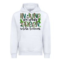 White in june we wear green scoliosis awareness Urban Hoodie - MaliasSmallBusiness