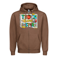 Chestnut teach love inspire Zipper Hoodie - texasbilliewilder