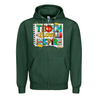 Sports Green teach love inspire Zipper Hoodie - texasbilliewilder