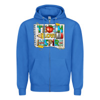 True Royal teach love inspire Zipper Hoodie - texasbilliewilder