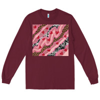 Burgundy valentines day pinky Long Sleeve Tee - RanaPortraitStore