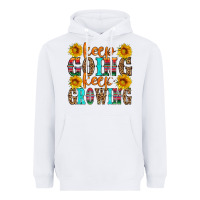 White keep going keep growing Heavyweight Hoodie - HRA Design Shop