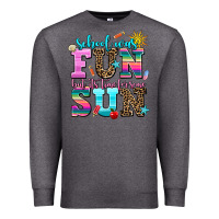Charcoal Heather school was  fun but its time for some  sun Premium Sweatshirt - AdoDesignShop