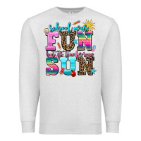 Oatmeal Heather school was  fun but its time for some  sun Premium Sweatshirt - AdoDesignShop