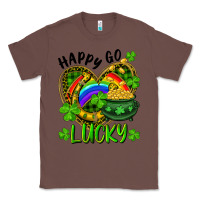 Chestnut Happy Go Lucky Pot Of Gold And Rainbow Heart Classic Tee - RanaPortraitStore