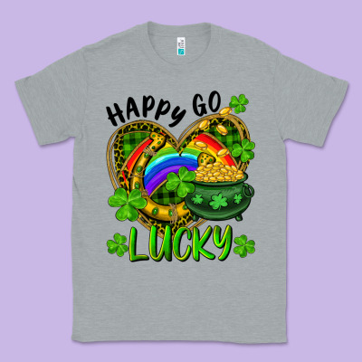 Happy Go Lucky Pot Of Gold And Rainbow Heart Classic Tee Designed By Ranaportraitstore