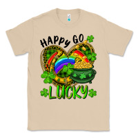 Mushroom Happy Go Lucky Pot Of Gold And Rainbow Heart Classic Tee - RanaPortraitStore