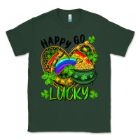 Sports Green Happy Go Lucky Pot Of Gold And Rainbow Heart Classic Tee - RanaPortraitStore