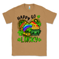 Toasted Coconut Happy Go Lucky Pot Of Gold And Rainbow Heart Classic Tee - RanaPortraitStore