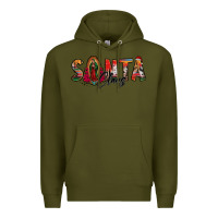 Army Green santa claus lady of guadalupe Premium Hoodie - Jasminsmagicworld