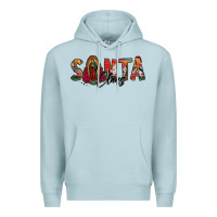 Blue Mist santa claus lady of guadalupe Premium Hoodie - Jasminsmagicworld