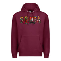 Burgundy santa claus lady of guadalupe Premium Hoodie - Jasminsmagicworld