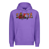 Purple santa claus lady of guadalupe Premium Hoodie - Jasminsmagicworld